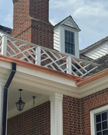 Seamless Aluminum and copper gutters